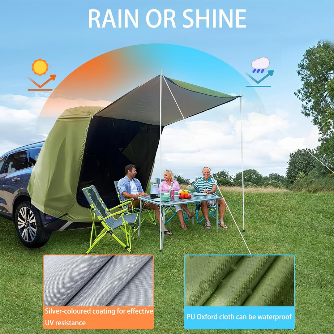 Universal Heckklappenzelt Caddy - Wasserdichtes Auto Heckzelt für Camping & Reisen mit UV-Schutz -St
