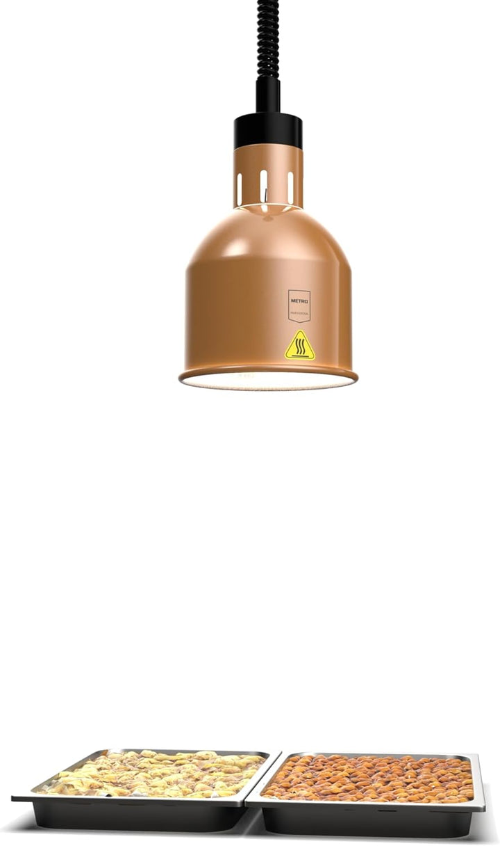 METRO Professional Wärmelampe GWL1000B, Aluminium, 250 W, einstellbare länge (68-200 cm), mit EIN/Au