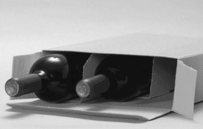 10 Stück Weihnachtskugel für DREI Flaschen Wein- Weinkarton, Weinverpackung, Flaschenkarton - (3 Fla