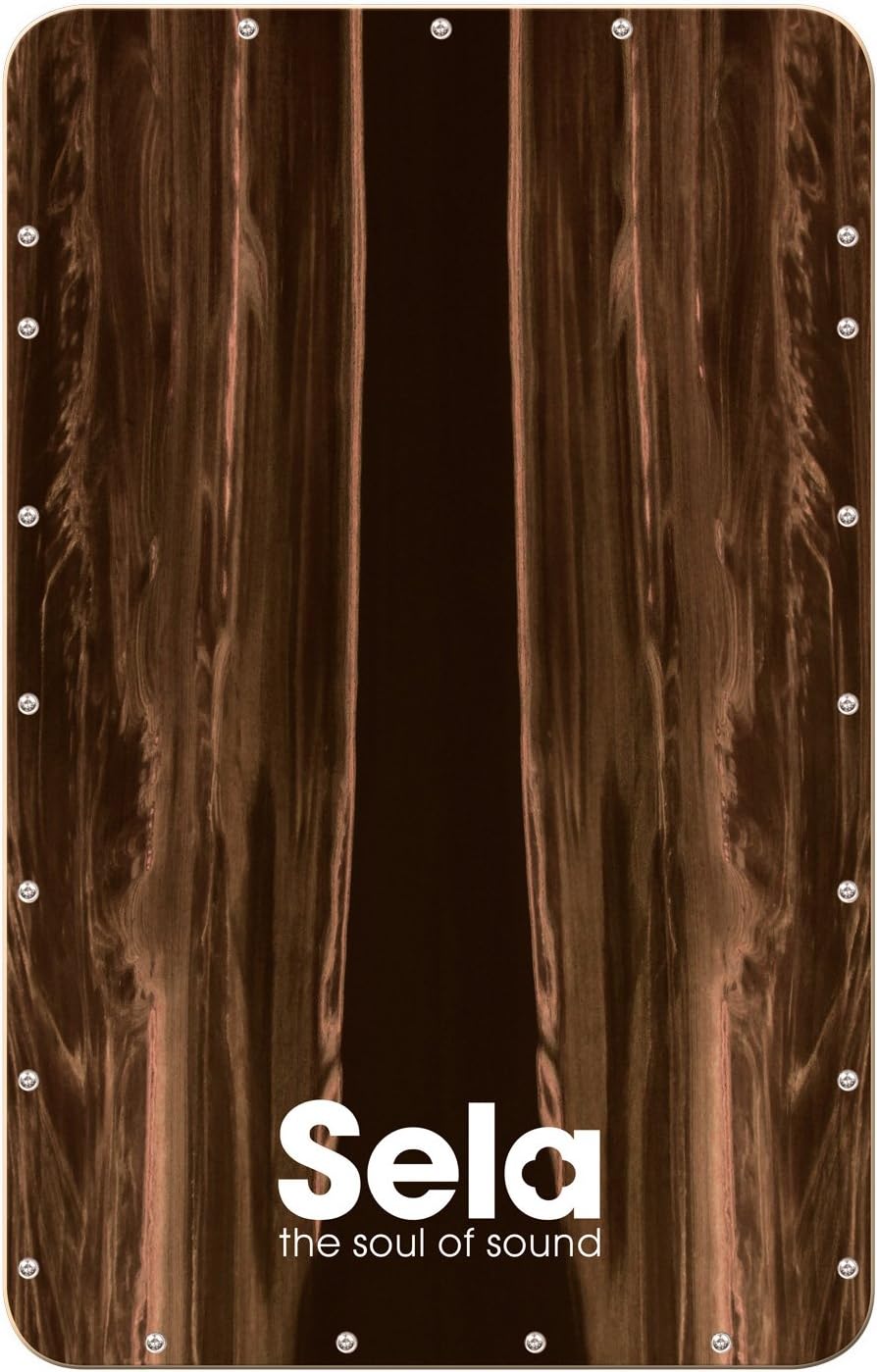Sela SE 105 CaSela Dark Nut Snare Cajon - Hard Splash Spielfläche, spielfertig aufgebaut, Heller Kor