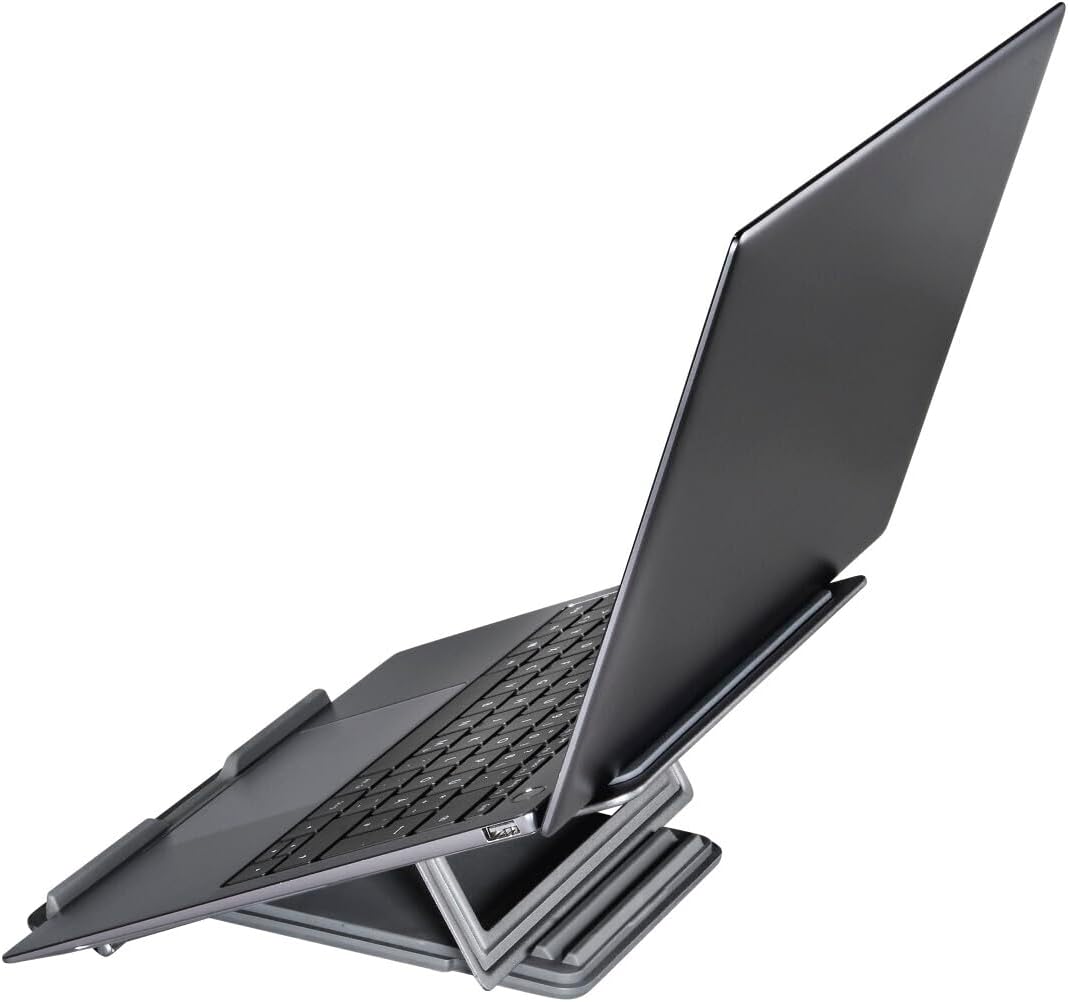Hama Notebook-Stand Metall, höhenverstellbar, neigbar, bis 39 cm (15,4"), Grau
