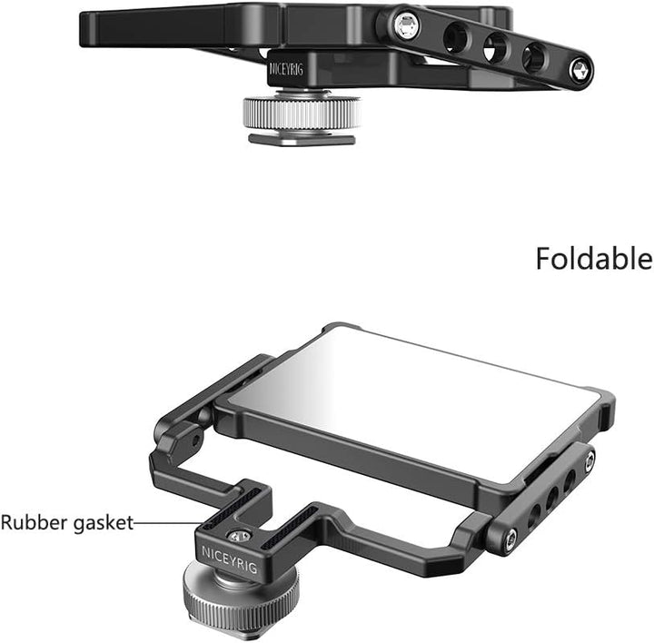 NICEYRIG Flip Screen Spiegelreflex Selfie Mirror für Kamera/Smartphone, Kamera-Flip-Bildschirm Faltb