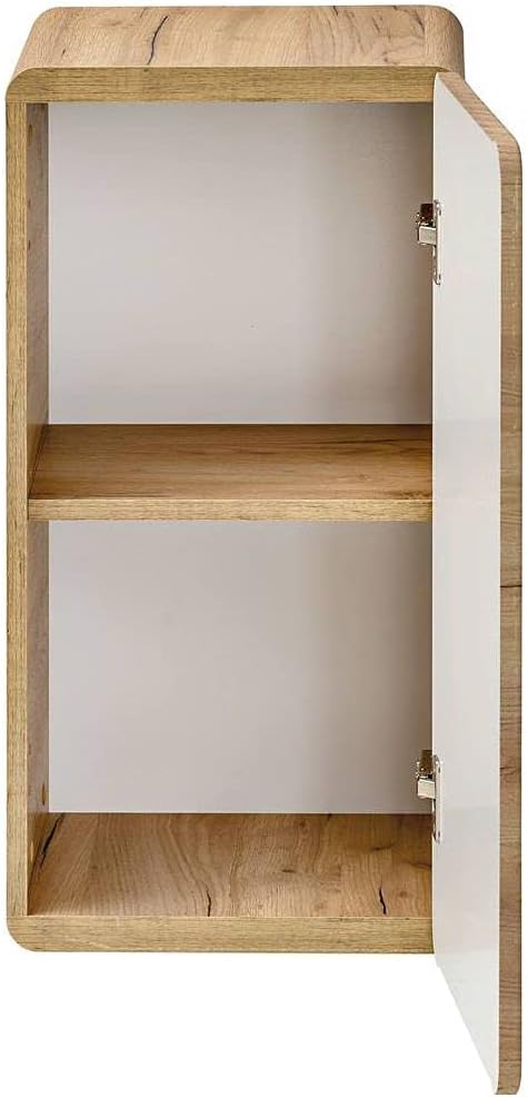 Lomadox Badezimmer Unterschrank hängend, Wotan Eiche Nb. Nb., 1-türig, B/H/T ca. 35/68/32 cm, Holzto
