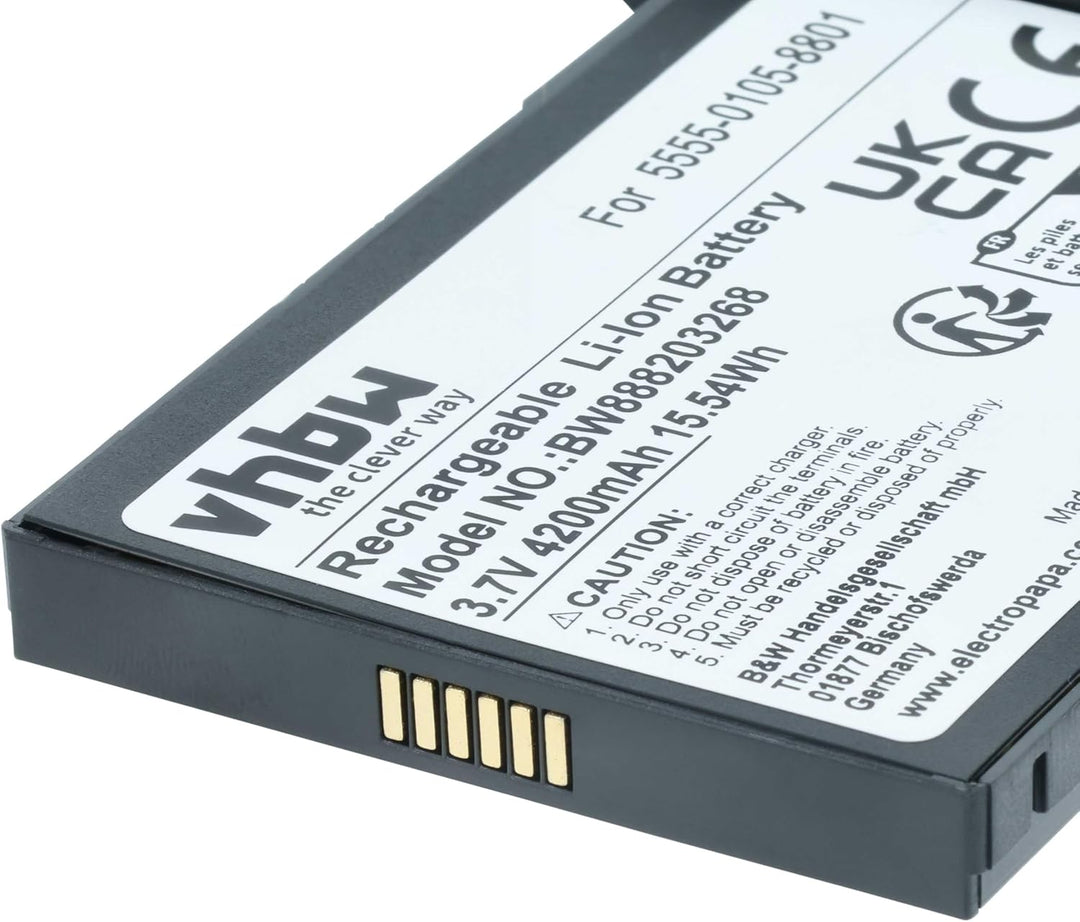 vhbw Akku kompatibel mit NCR Orderman 5 Handheld Computer Scanner (4200mAh, 3,7V, Li-Ion)