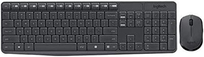 Logitech MK235 RF Wireless QWERTZ Schweiz Schwarz - Tastaturen (Standard, Kabellos, RF Wireless, QWE