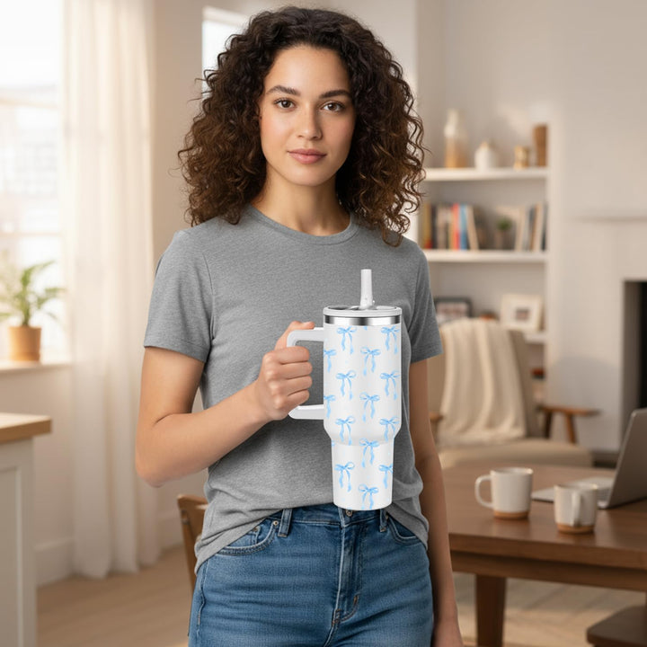 Thermobecher Auslaufsicher,40oz Edelstahl Kaffeebecher to go isoliert mit Strohhalm,Reisebecher 100%
