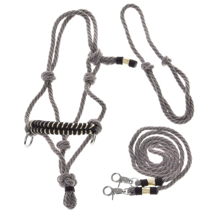 LarDen Hobby Horse Zubehör SeilSet - Halfter mit Zügel & Halsring für Grösse M Steckenpferd | Stockp