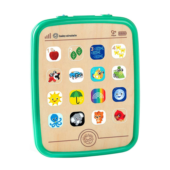 Baby Einstein Hape Magic Touch Tablet Musikspielzeug aus Holz mit über 150 Melodien und 3 Sprachen,