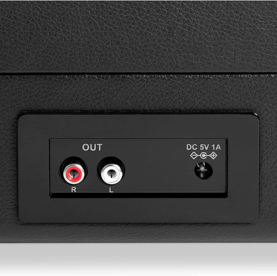 Victrola Journey Bluetooth Kofferplattenspieler mit DREI Abspielgeschwindigkeiten | Schwarz | VSC-55