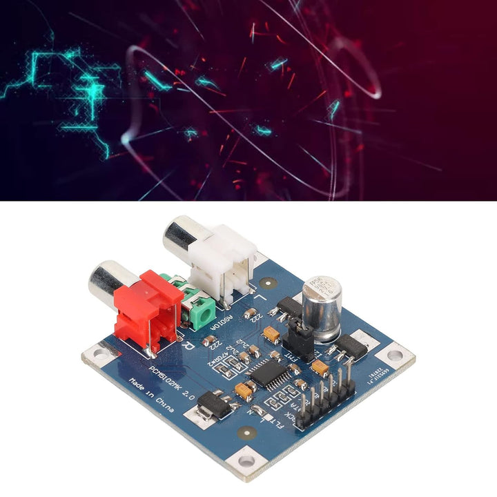 DAC Decoder Board I2S, 32bit 384K Digital-Audio-Modul mit 3,5mm Kopfhörerausgang für Stereoverstärke
