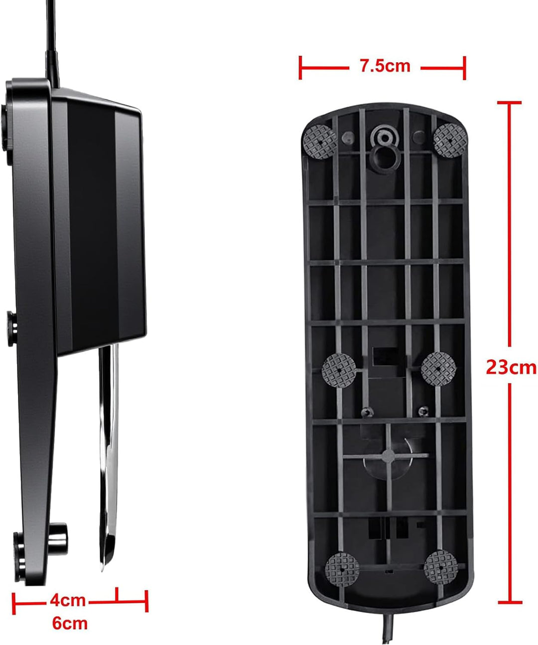 Rayzm Universal Sustain Pedal für Digitalpiano &amp; elektronische Tastatur, Anti-Rutsch-Fusspedal mit P