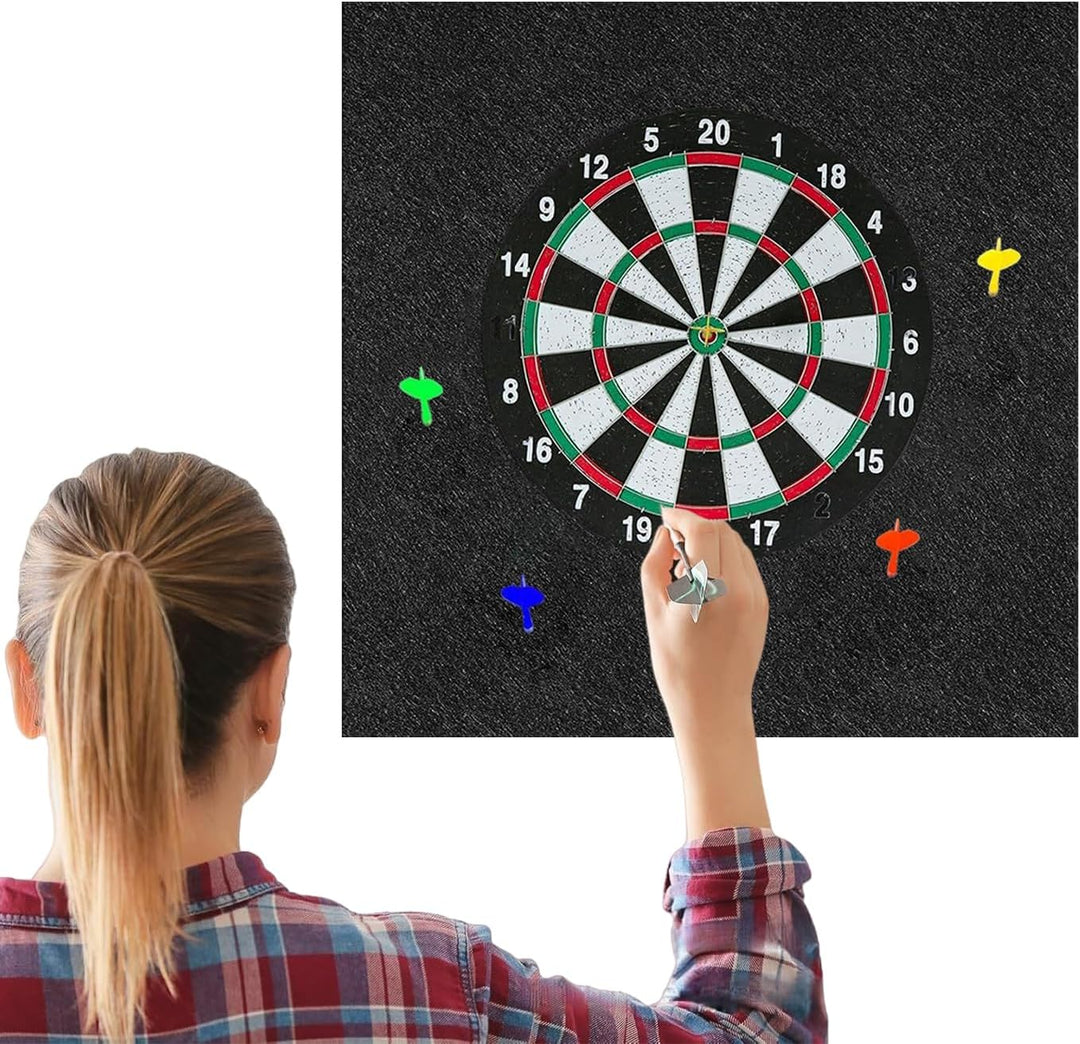 Wuvfojca Dartscheibe Wandschutz Filz Dartboard Surround Wandschutz 60x60cm Dart Schutz Wand Grosser