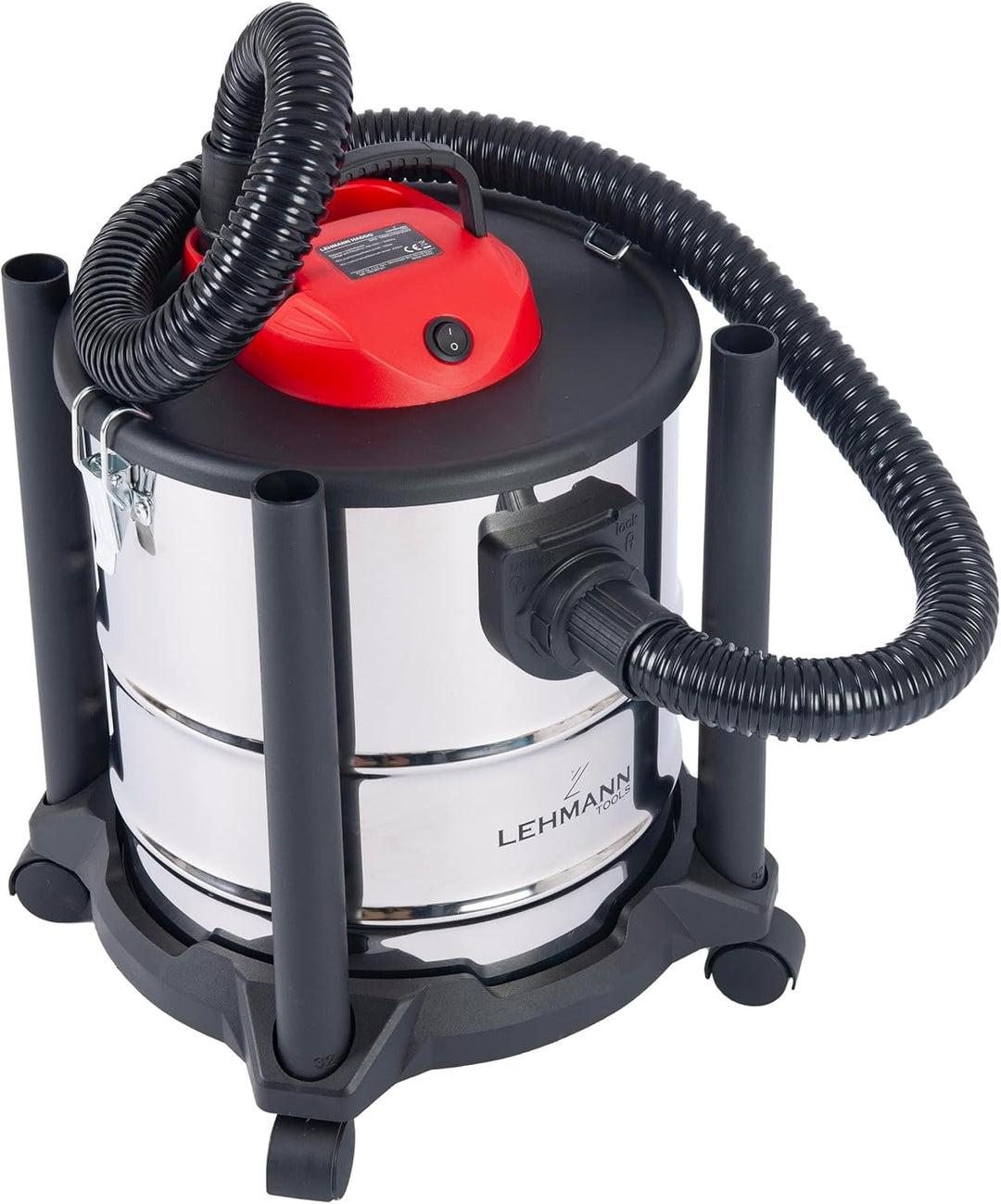 Lehmann Haddo Industriestaubsauger 2000W | Aschesauger für Kamin mit Doppelfilteranlage | Kaminsauge