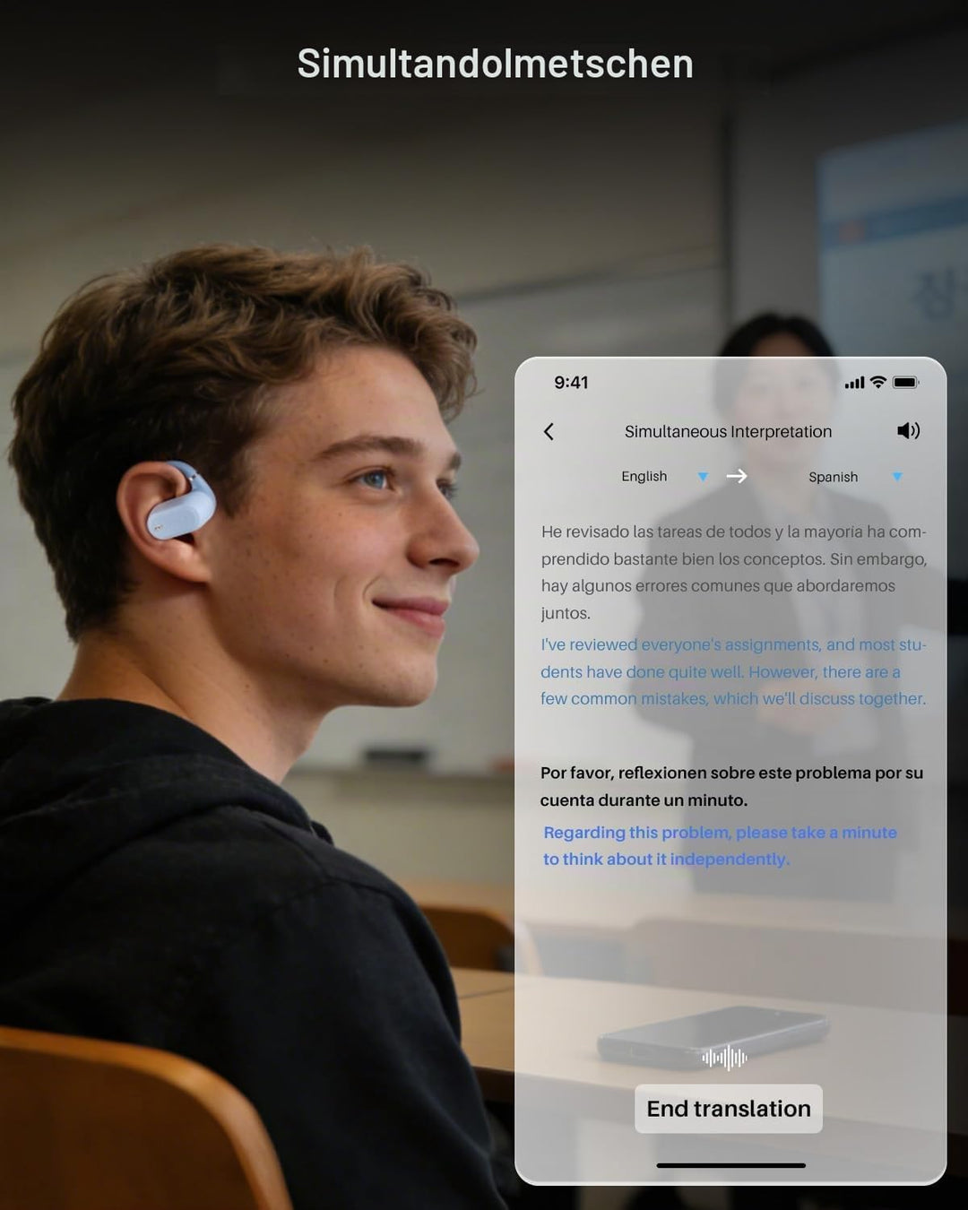 TOZO OpenWear Kabellose Bluetooth-Kopfhörer, ENC-Anrufe, 14,2mm Treiber, 38 Std Wiedergabe,LED-Anzei