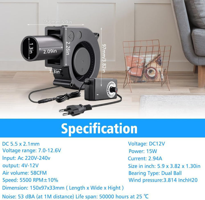 Radiallüfter 12V,220V Kühlung Lüfter mit controller für Haushaltsgeräte,Gebläse Lüfter für Belüftung