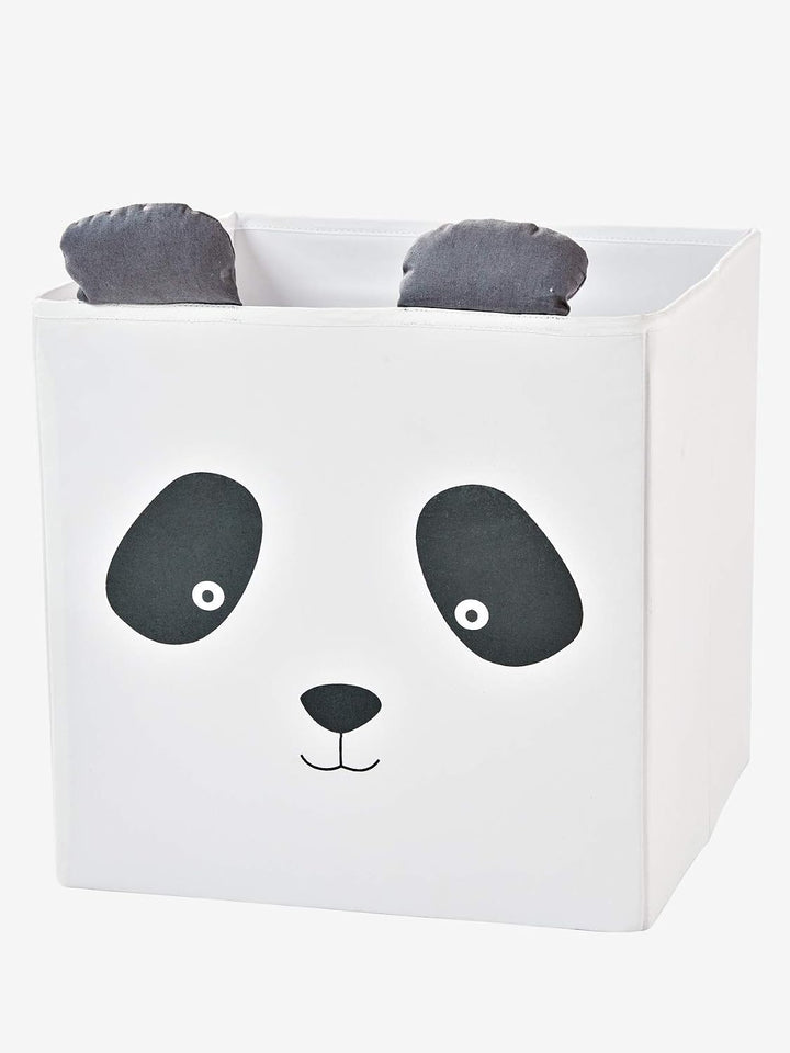Vertbaudet 2 Stoff-Aufbewahrungsboxen, Kinderzimmer taupe+helgrau ONE SIZE