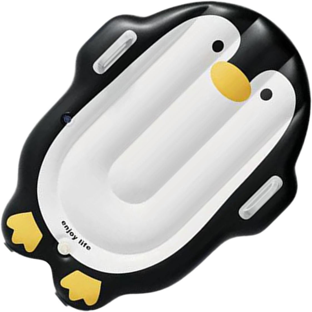 Surfbrett für Kinder, mit Griff und Cartoon-Pinguin, tragbar, aufblasbar, für und Mädchen, , Schwimm