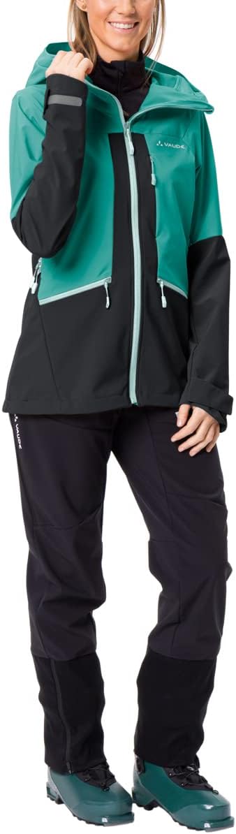 VAUDE Damen Women's Monviso Softshell Jacket Jacke 38 Schwarz, 38 Schwarz