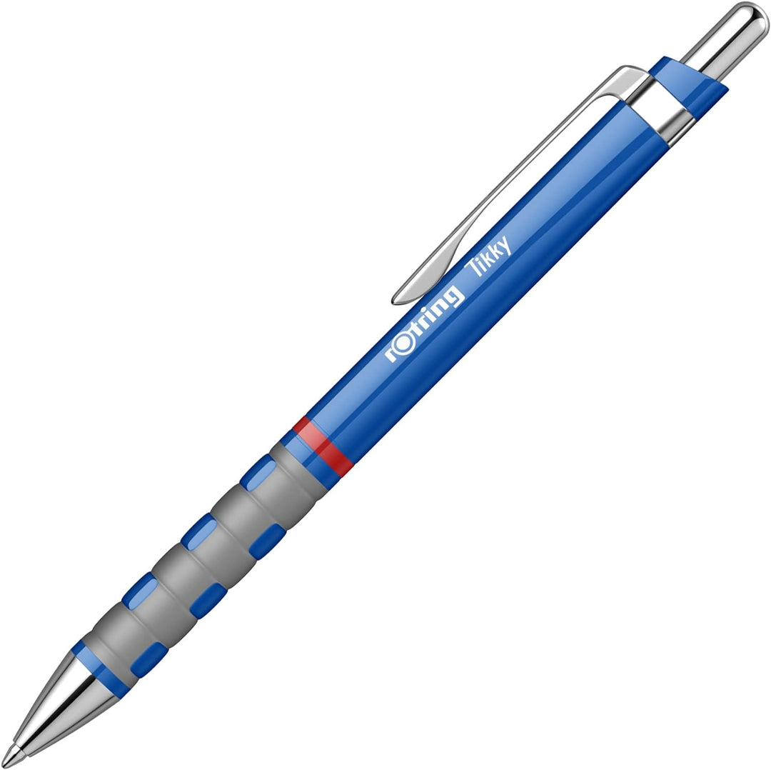 rOtring Tikky-Kugelschreiber - blaue Tinte - mittlere Spitze (1,0 mm) - blauer Schaft - federleicht