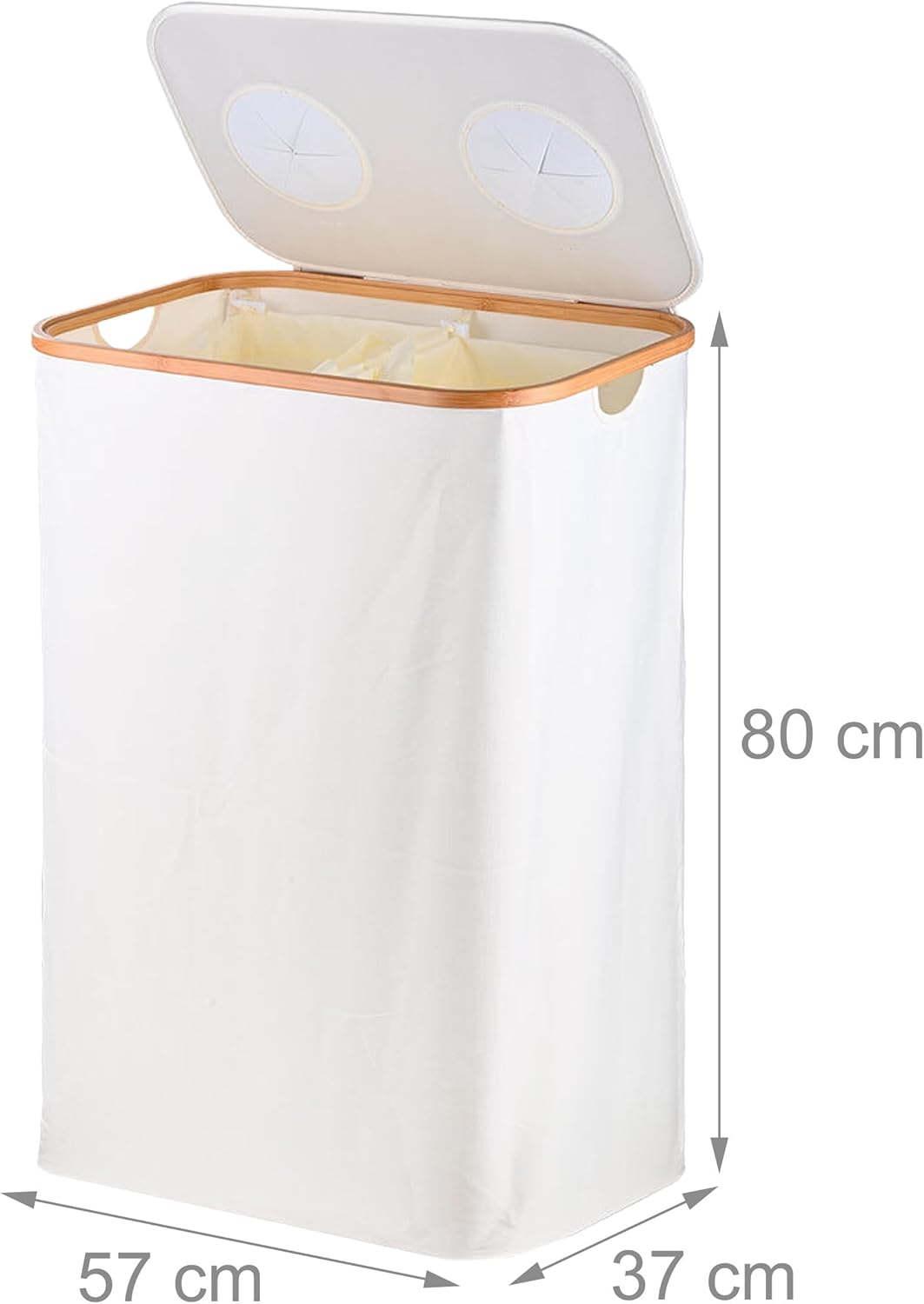 Relaxdays Pfandflaschen Sammelbehälter, 170 L, bis 100 Flaschen, 2 Innenbeutel, Flaschensammler für