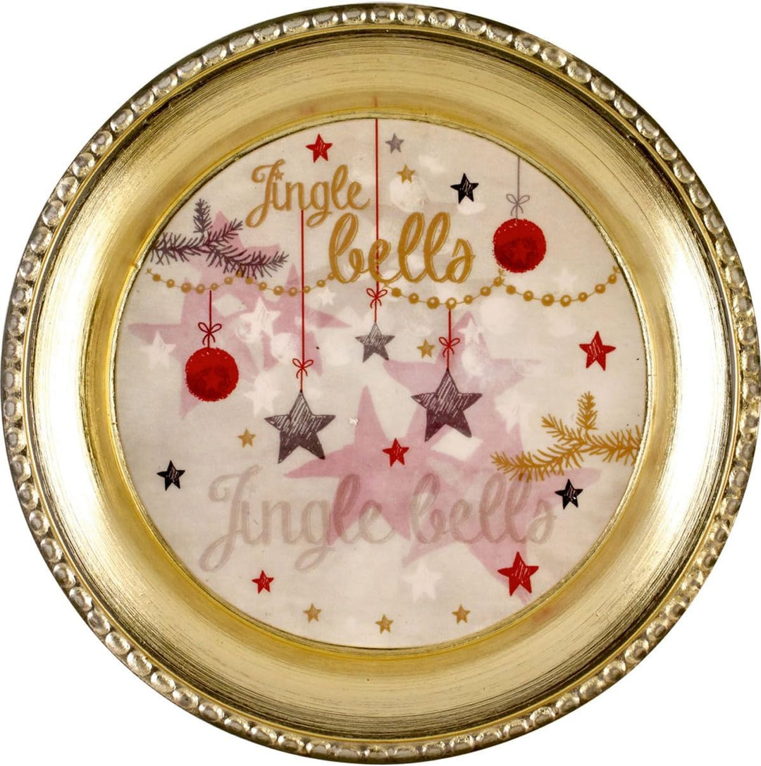Spiegelburg 12648 Glasglocke mit Teller Sweet White Christmas