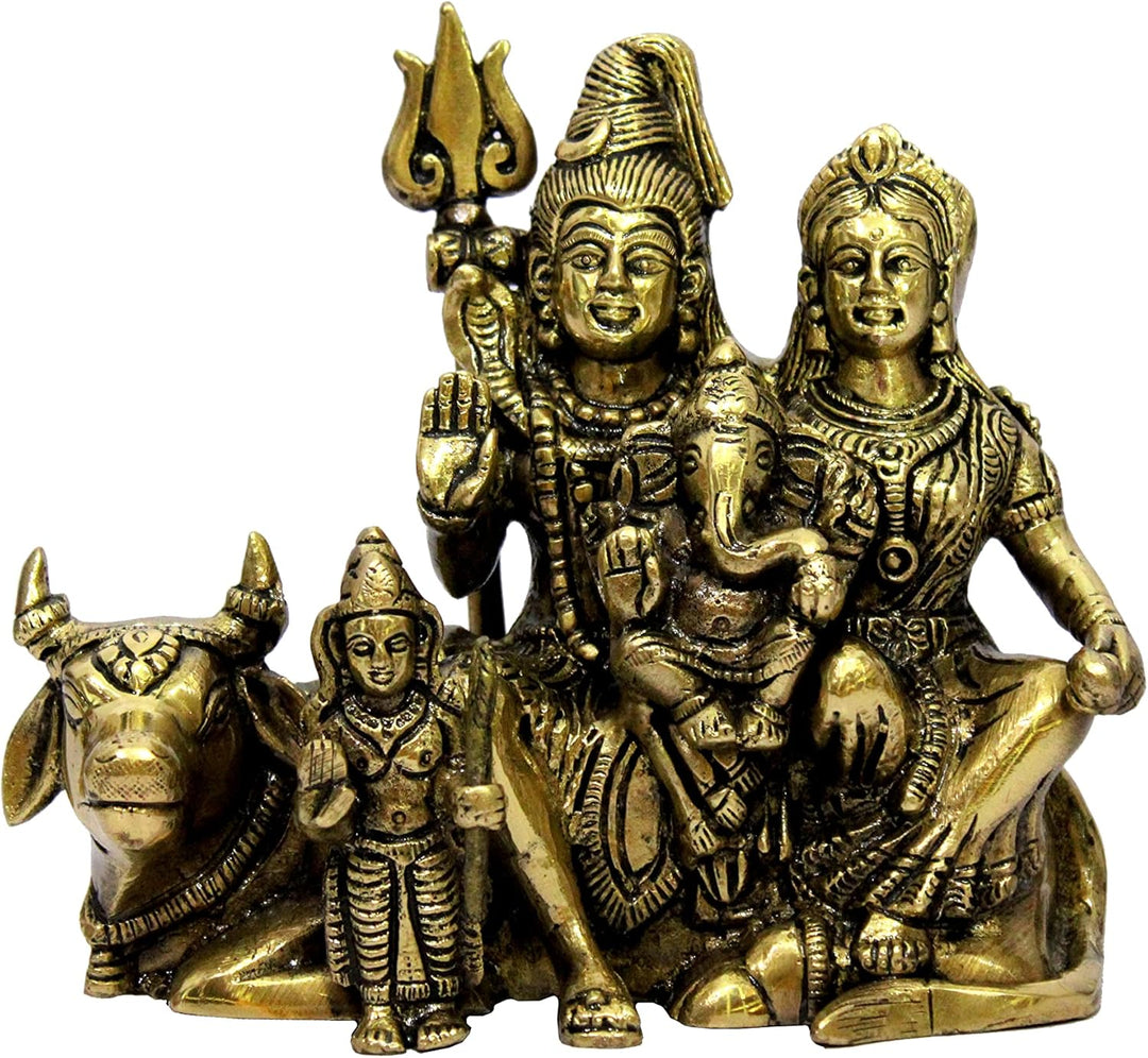 eSplanade Messing Shiv Pariwar – Shiva Familie – Shiv Parvati Shiva Bholenath Shankar Ganesha Nandi