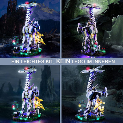 BrickBling LED-Beleuchtungsset für Lego Horizon Forbidden West Tall Neck Fernbedienung Dekorations B