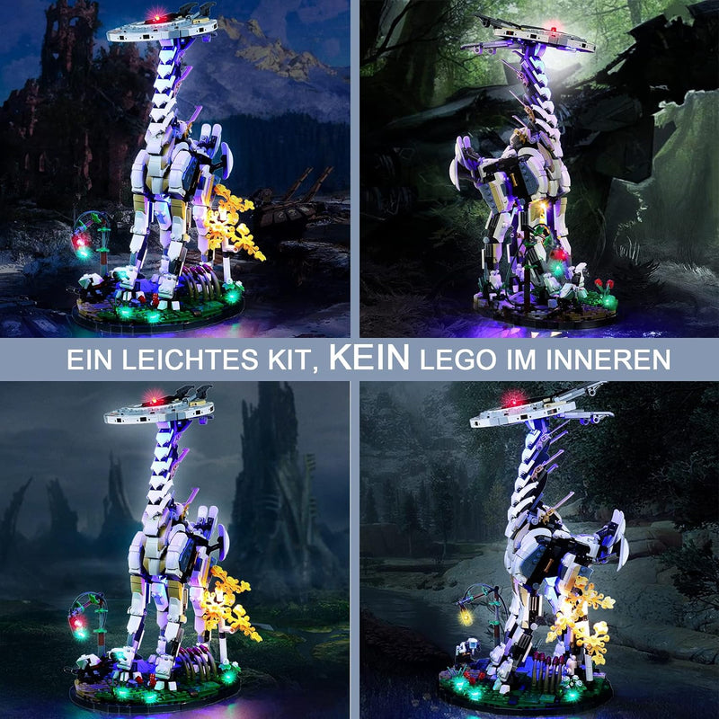 BrickBling LED-Beleuchtungsset für Lego Horizon Forbidden West Tall Neck Fernbedienung Dekorations B