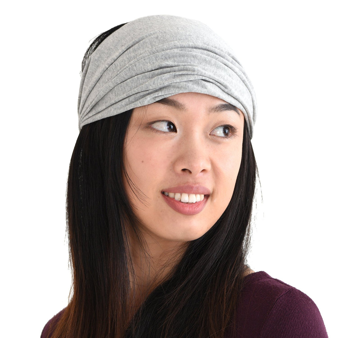 CHARM Damen Breites Haarband Bandana - Bio Baumwolle Stirnband Herren Kopftuch Sommer Hair Band Aus