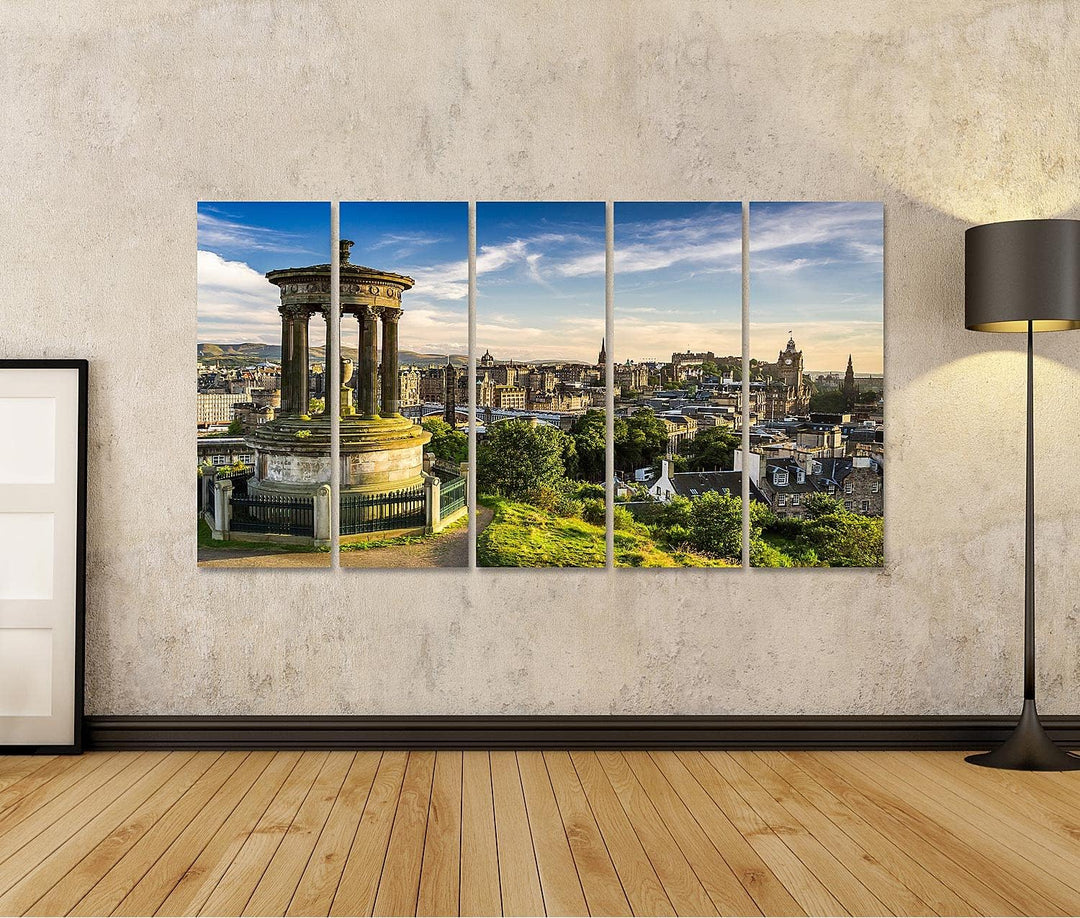 islandburner Bild auf Leinwand Schöne Aussicht Auf Die Stadt Edinburgh Bilder Wandbilder Poster Lein