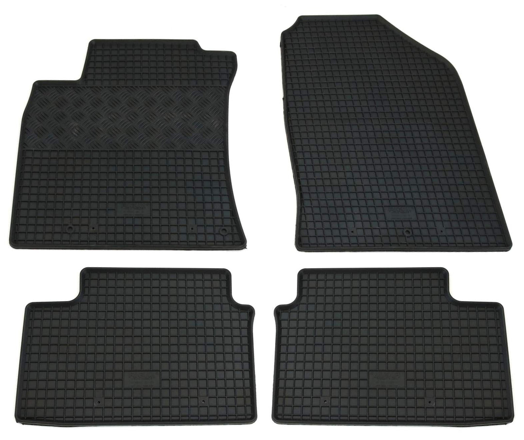 Gummi Fussmatten Set, 4teilig, Gummifussmatten Gummimatten Matten