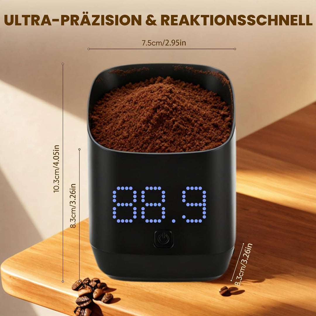 Kaffee Waage, Digital Coffee Scale för Espresso &amp; Pour-Over Wiederaufladbare Feinwaage Kaffee 0.1g m