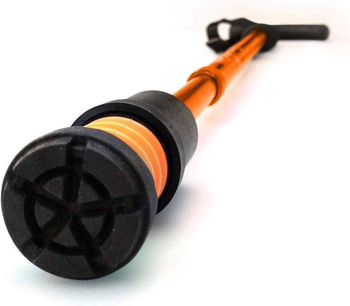 Flexyfoot stossdämpfender Gehstock mit Derby-Griff Orange, Orange