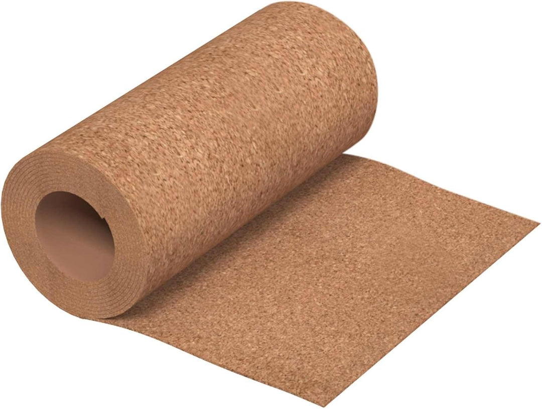 Korkrolle 500 x 50 x 0,5 cm, Korkunterlage zur Schalldämmung und Pinnwandgestaltung, Wandbelag für W
