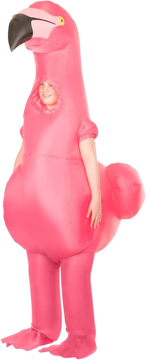 Morph Riesiger Aufblasbarer Kostüm Flamingo Kinder, Flamingo Aufblasbar Kostüm, Flamingo Kostüm Aufb