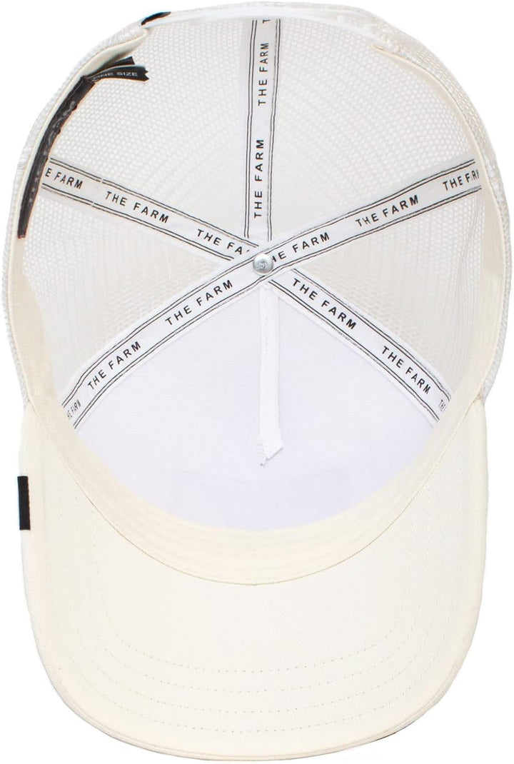 All American Men'Goorin Brothers-Hut 62 Trucker-Panther-White-#27184, 62 Trucker-Panther-White-#2718
