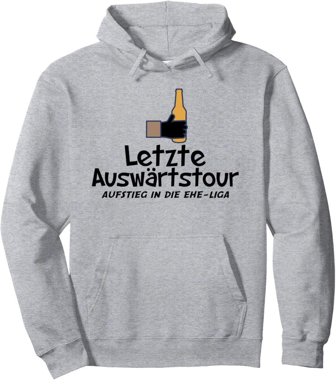 Letzte Auswärtstour Aufstieg in die Ehe-Liga Geschenk Heirat Pullover Hoodie