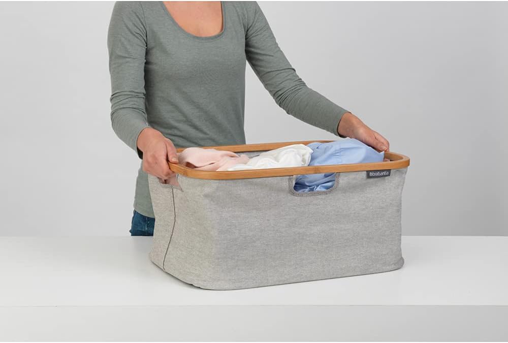 Brabantia - Faltbarer Wäschekorb - Multifunktional; Aufbewahrungsbox für Papier und Spielzeug - Gros