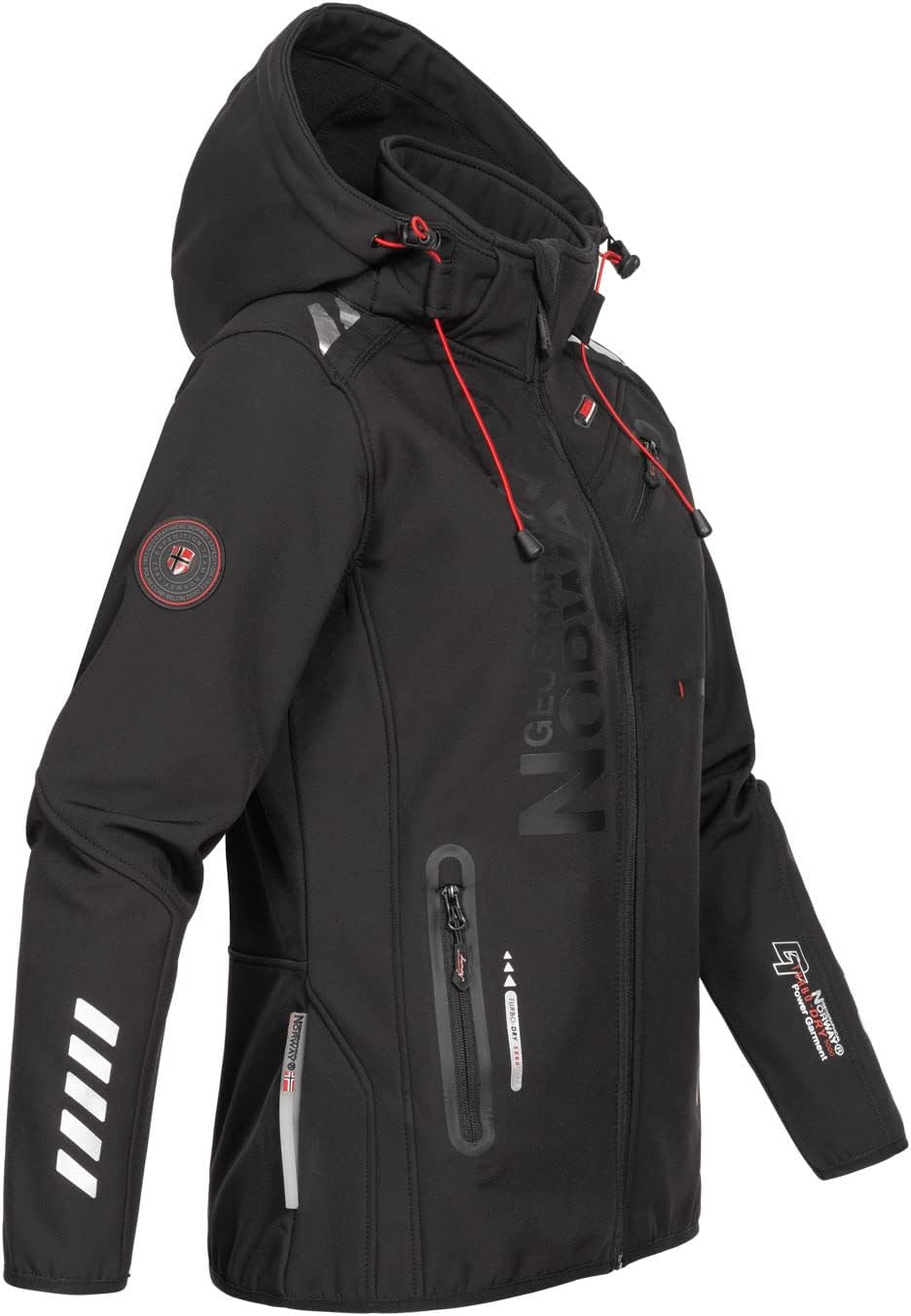 Geographical Norway Damen Jacke Softshell L Schwarz / Schwarz, L Schwarz / Schwarz