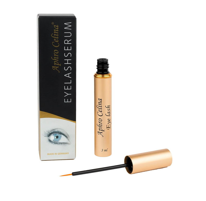 Aphro Celina | EYELASHSERUM - Wimpernserum | für das aktive Wachstum Ihrer Wimpern 3ml mit Beautybox