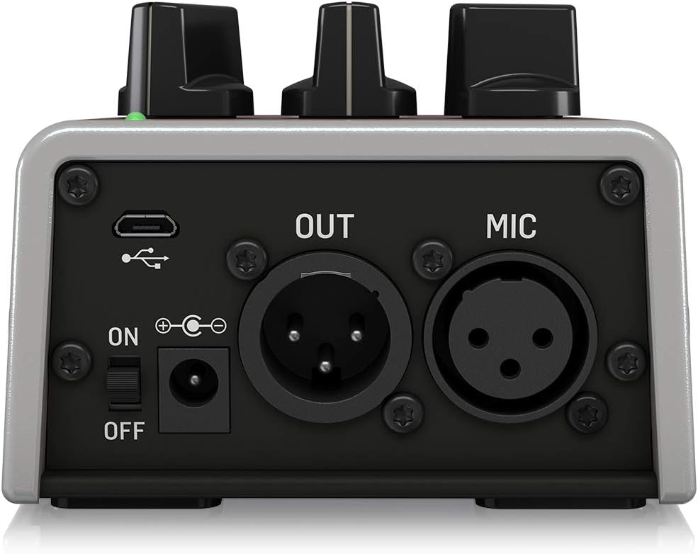 TC Helicon TALKBOX SYNTH Stompbox in Studioqualität für Gitarren-Talkbox-Effekte und Stimmton-Politu