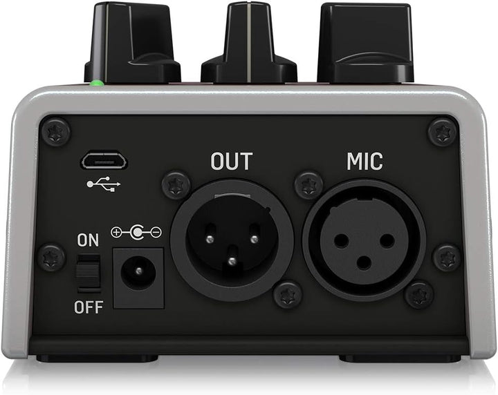 TC Helicon TALKBOX SYNTH Stompbox in Studioqualität für Gitarren-Talkbox-Effekte und Stimmton-Politu