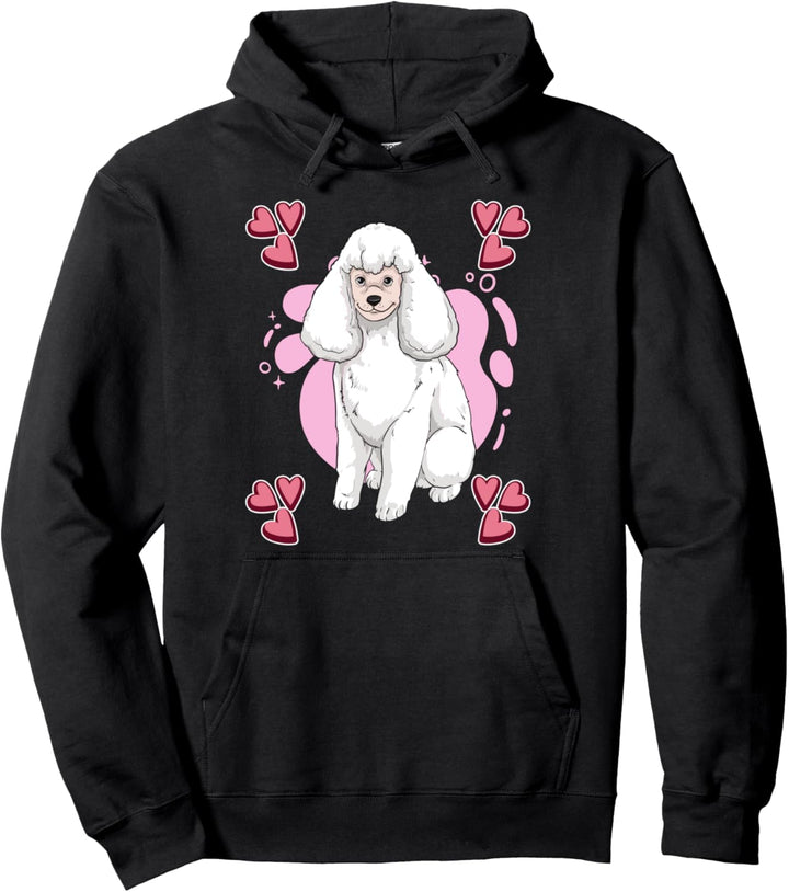 Damen Pudel Zeichnung Mädchen Pudel Pullover Hoodie