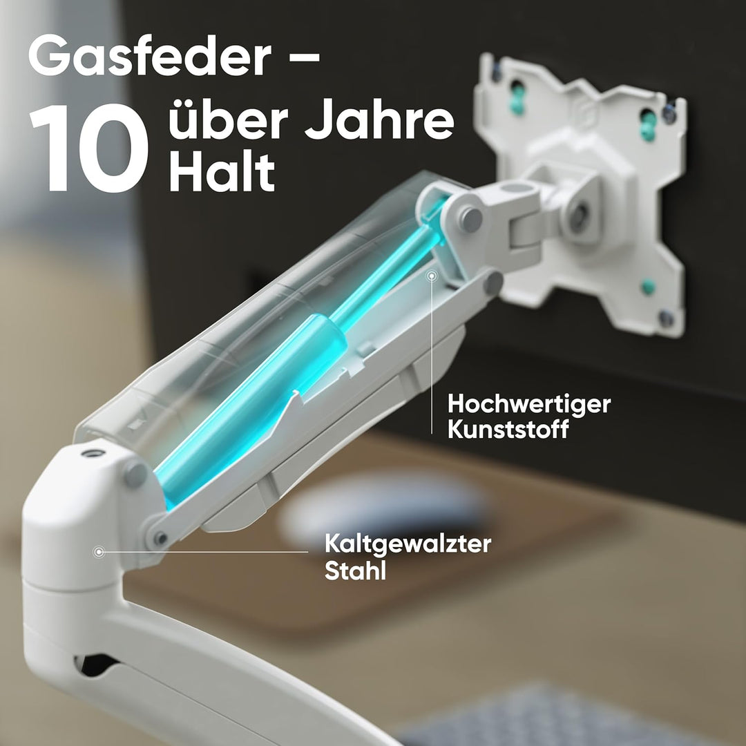 ONKRON Gaming Monitor Halterung 1 Monitor für 13" - 32" Bildschirme bis zu 8 kg - Ergonomische Bilds