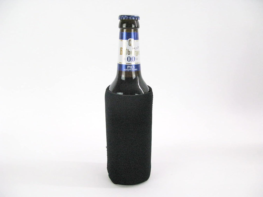 8x Bierkühler für 0,33L Flaschen in schwarz. Getränkekühler- Flaschenkühler für alle genormten 0,33l