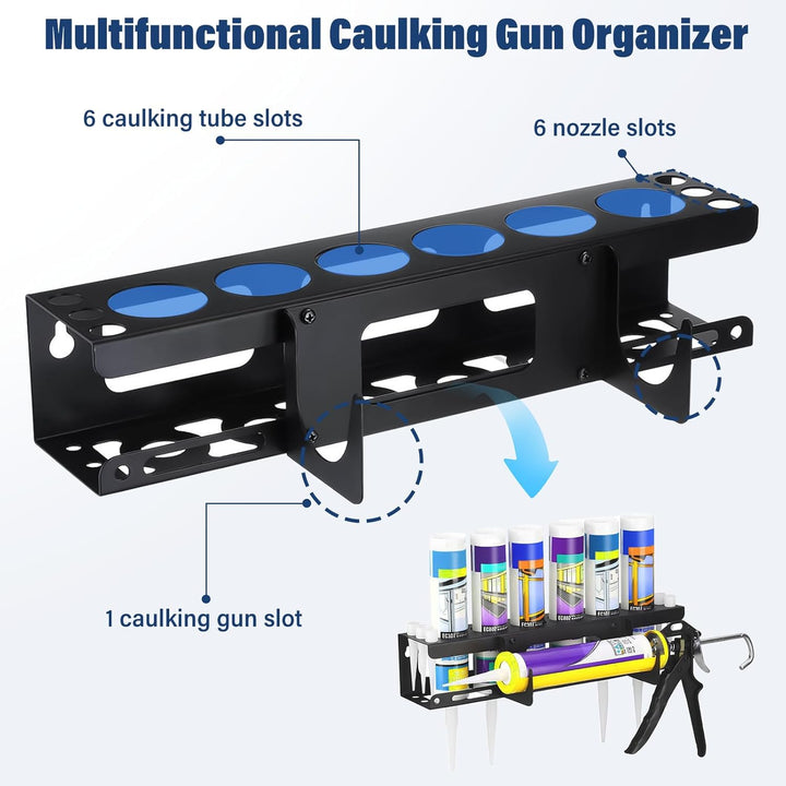 6 Löchern Silikonspritze Holder Multifunktionaler Spraydosenhalter Werkstatt Dosenhalter für Sprühfl