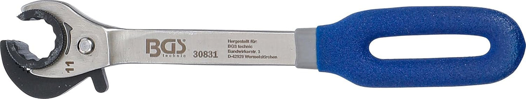 BGS 30831 | Ratschen-Ringschlüssel, offen | SW 11 mm Schlüsselweite: 11 mm, Schlüsselweite: 11 mm