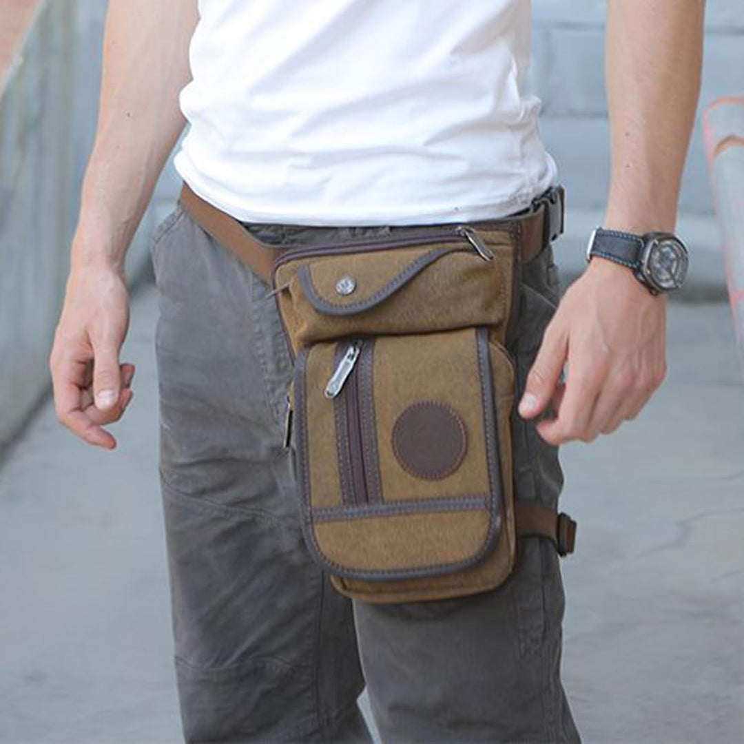 Hebetag Nylon Drop Leg Bag Hiking Waist Pack for Men Women Tactical Motorcycle Bike Cycling Riding T