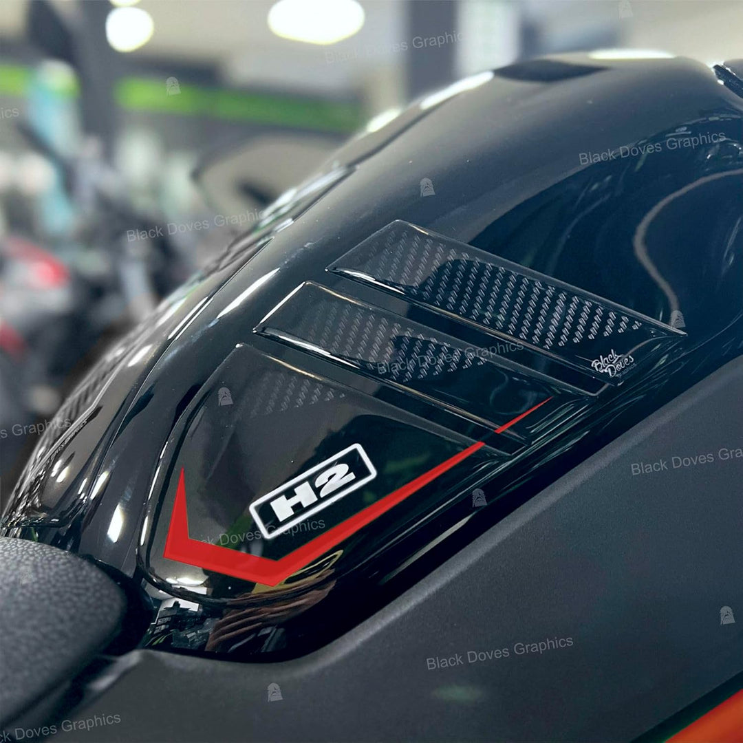 3D Aufkleber Set Protektoren kompatibel mit/Ersatz für KAWASAKI Z H2 SE 2021-2024