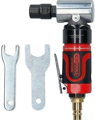 KS Tools Druckluft Winkelschleifer SlimPOWER 515.5535 19.000 U/min I Druckluftschleifer mit Geschwin